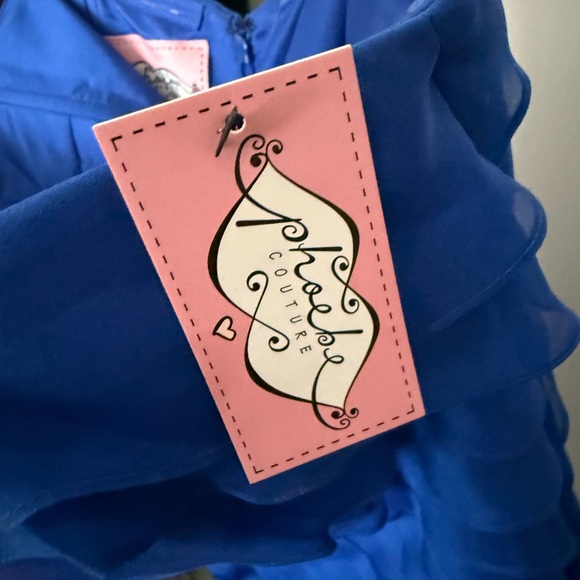 NWT Phoebe Couture Strapless Ruffle Tiered Gown Size 10 - Picture 5 of 5